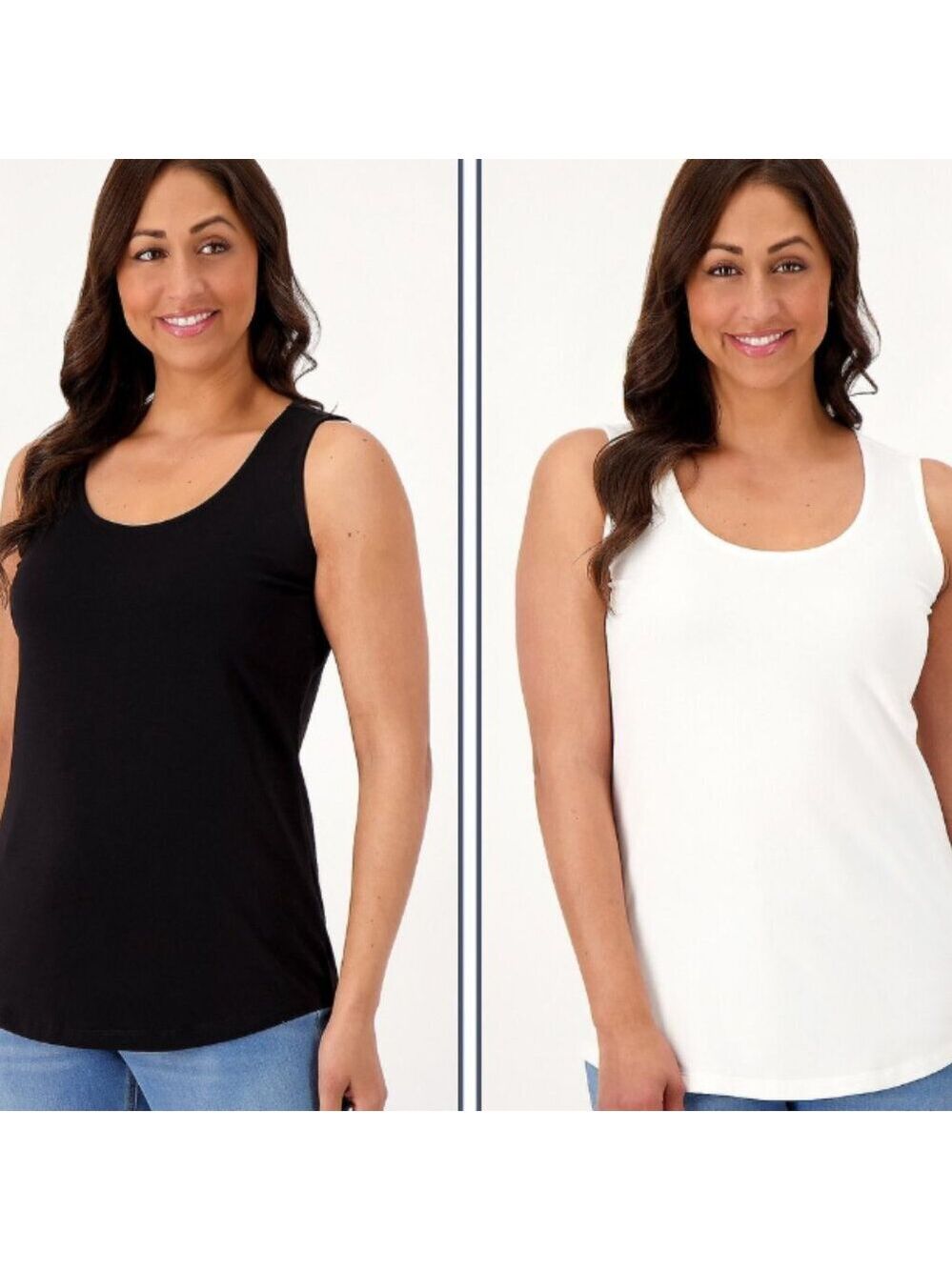 EUC- Belle Primabelle Knit Tank - WHITE ( SIZE Large)